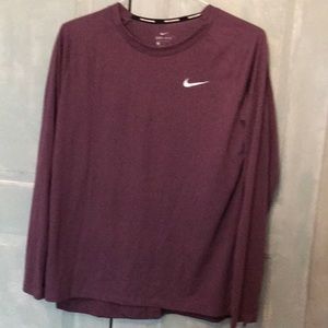 NIKE workout sweater long sleeve. Size Large. Medium mauve colour